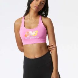 New Balance Pink Printed Sports Bra-picture-10