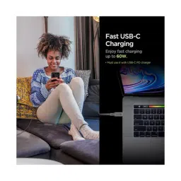 Spigen Essential C11C1 USB-C to USB-C 2.0 Cable(1.5m) - Gunmetal image 4