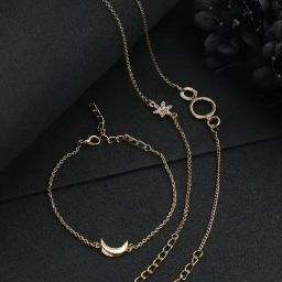 Priyaasi Rose Gold Flexible fit Bracelet - Set of 3-11