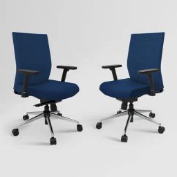 Godrej Interio Prime Prussian Blue Nylon High Back Chair-image-74