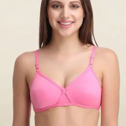 Clovia Pink Non Padded Bra-image-107