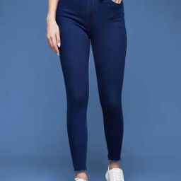 Miss Chase Blue Skinny Fit High Rise Stretchable Jeans-image-91