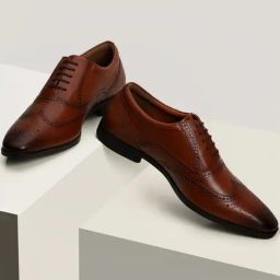 Louis Philippe Men's Brown Brogue Shoes-picture-11