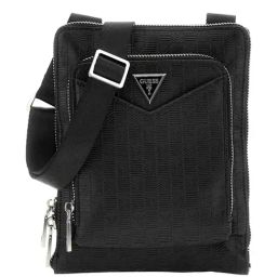 Guess Black Siena Textured Cross Body Bag-image-12