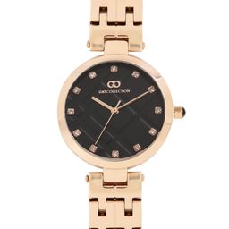 GIO COLLECTION Women Black Textured Analogue Watch G2018-11-image-89