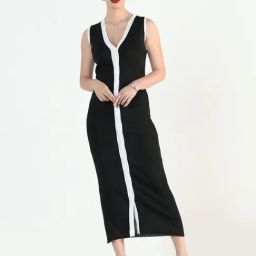 SHOWOFFFF Black Regular Fit Dress-image-31