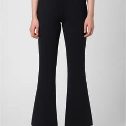 Van Heusen Black Regular Fit Mid Rise Trousers-image-30