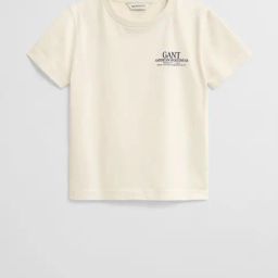 GANT Boys Cream Pure Cotton Printed T-Shirt-picture-4
