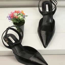 Elle Women's Black Ankle Strap Sandals-picture-38