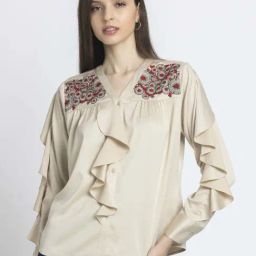 SHAYE Beige Top-35