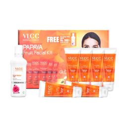 VLCC Papaya Facial Kit with Free Rose Water Toner-11