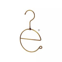 AS ONE Round E Hook for Display W12.5 cm × H21 cm × Φ4 mm Antique Gold, 61-197-11-2 (Set of 3 pcs)-55