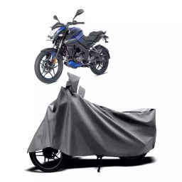 Auto Pearl Two Wheeler Cover with Bag for Bajaj Pulsar NS 160, Silver-image-50