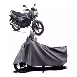 Auto Pearl Two Wheeler Cover with Bag for Honda Shine, Silver-picture-27