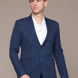 ESSAS club Striped Single-Breasted Slim Fit Casual Blazer-29