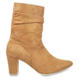 Mochi Women's Khaki Casual Booties-image-11