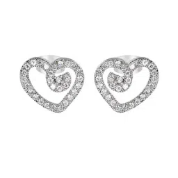 The Real Effect London 800 Silver Heart Earrings for Women-picture-33