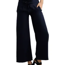 Miss Chase Navy Relaxed Fit Pants-picture-43