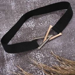 HauteSauce Black Casual Belt for Women-image-42