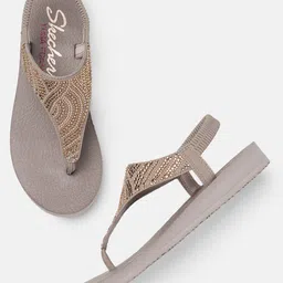 Skechers Women MEDITATION Embellished Ethnic Style T-Strap Flats-picture-20