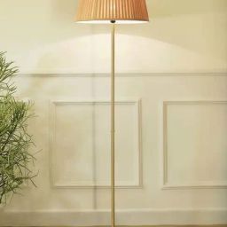 Kapoor E Illuminations Maserlo Shine Brass Metal Single Light Floor Lamp-image-52