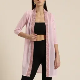 Qurvii Pink Shrug-image-16
