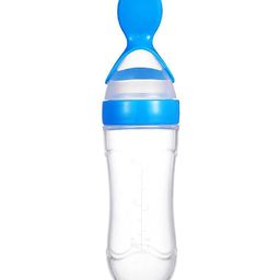 Safe O Kid Silicone Squeezy Food Feeder Spoon - Blue-image-76