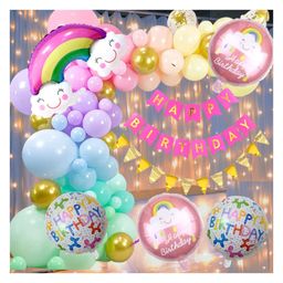Puchku Happy Birthday Rainbow Foil Balloon - Pack of 70-image-59