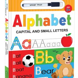 My Big Wipe And Clean Book of Alphabet for Kids : Capital And Small Letters - English-27