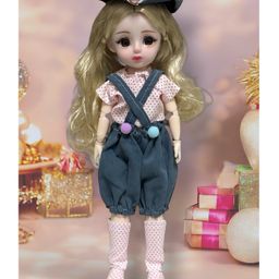 ADKD Premium Fashionable Doll with Movable Joints, Blonde Hair and Stylish OutfitHeight 30 cm (Colour and Decorations May Vary)-22