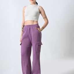 BAESD Women High-Rise Cargo Trousers-image-24