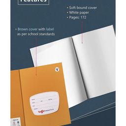 target publication pvt ltd Target Publications Unruled Notebook Set of 16 - 172 Pages Each image 2