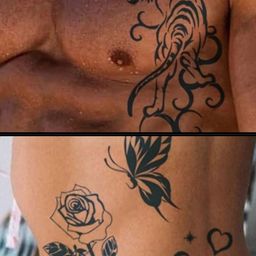 LICK Matte Finish Realistic Semi Temporary Body Tattoo Combo-56