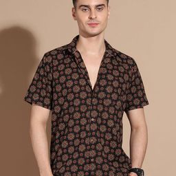 Anouk Men Smart Floral Opaque Printed Casual Shirt-image-90