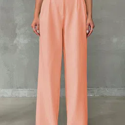 KERI PERRY Women Relaxed Straight Leg High-Rise Trousers-image-39