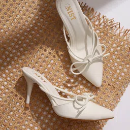GNIST Stiletto Pumps with Bows-image-23