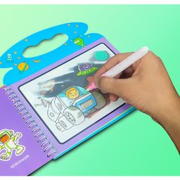 VGRASSP Reusable Magic Water Book For Kids - Learn And Enjoy Drawing And Painting With Magical Water Pen - Birthday Return Gift, The Fun Learning Toy Book (4 Pages) - Color And Design May Vary (Pack Of 2) image 4
