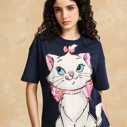 Kazo Women Disney Aristocat Printed T-Shirt-image-17