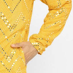 Devyom Men Embroidered Regular Thread Work Kurta with Pyjamas image 5