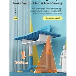fab n funky Study Table & Chair Set with Height Adjustment - Blue image 5