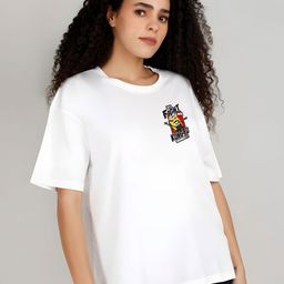KAIDO Graphic Printed Drop-Shoulder Sleeves Round Neck Oversized Cotton T-Shirt-picture-17