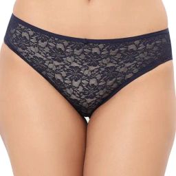 Amante Midnight Blue Lace Pattern Bikini Panty-picture-10