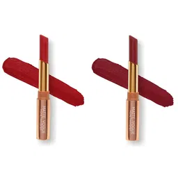 ME-ON Set of 2 Matte Vogue None-Transfer Lipsticks - Shade 10 & 04-13