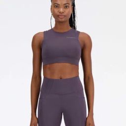 New Balance Purple Round Neck Sports Bra-image-91