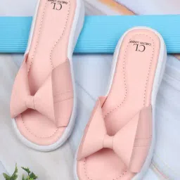 Carlton London Women's Nude Pink Slides-picture-37