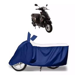 Auto Pearl Bike Cover for Hero Electric Electric NYX e5 (White & Blue)-image-96