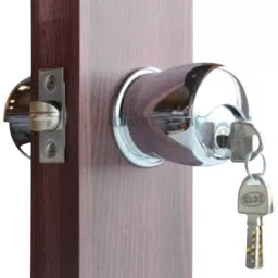 Ebco Presto Aluminium Nickel Plated Satin Finish Door Knob Lock P-DKL2-NS-45