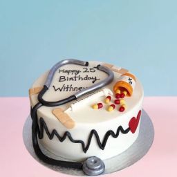 Dainty Doctors Theme Cake-image-94