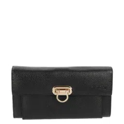 Mochi Black Solid Wallet for Women-image-14