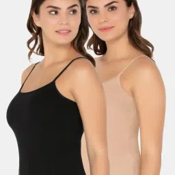 Amante Multicolor Cotton Camisole (Pack Of 2)-image-70